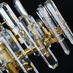 36 Inch Crystal Prism Candle Round Chandelier - Bonnington