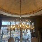 36 Inch Round Candle Crystal Chandelier - Bonnington