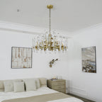 36 Inch Round Candle Crystal Chandelier - Bonnington