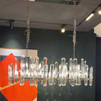 54 Inch Linear Candle Crystal Chandelier - Bonnington