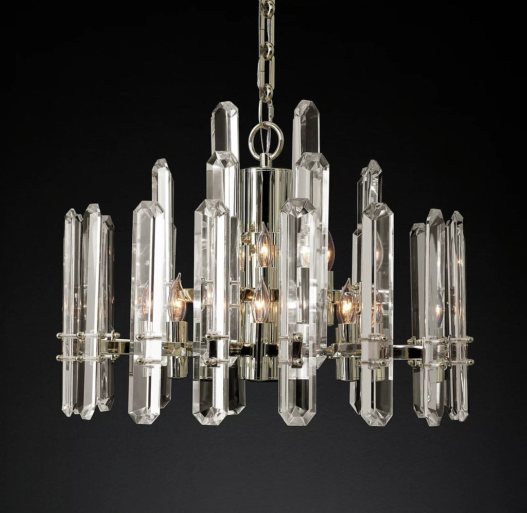 24 Inch Round Candle Crystal Chandelier - Bonnington