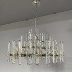 36 Inch Round Candle Crystal Chandelier - Bonnington
