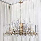 36 Inch Round Candle Crystal Chandelier - Bonnington