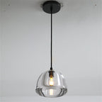 7 Inch Dome Crystal Pendant Light - Hemisphere