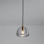 7 Inch Dome Crystal Pendant Light - Hemisphere