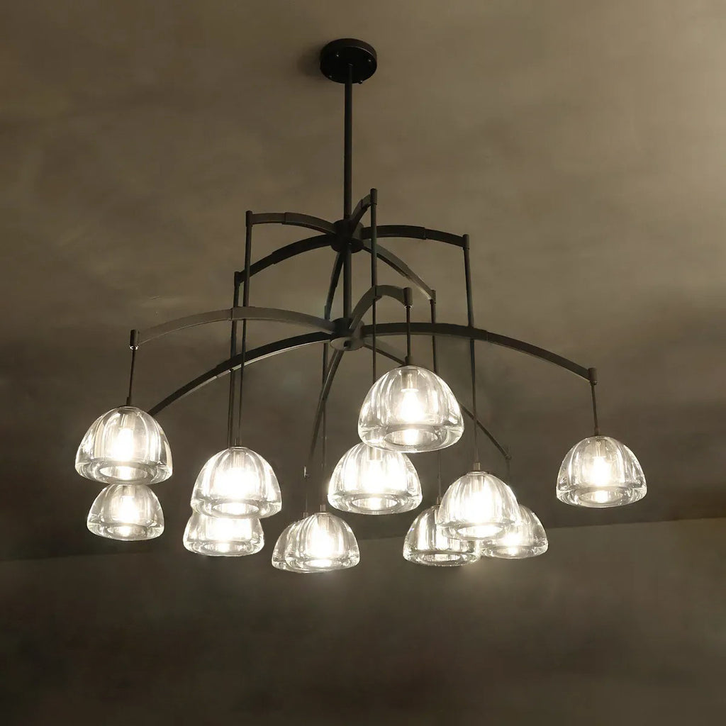48 Inch Dome Crystal Pendant Chandelier - Hemisphere