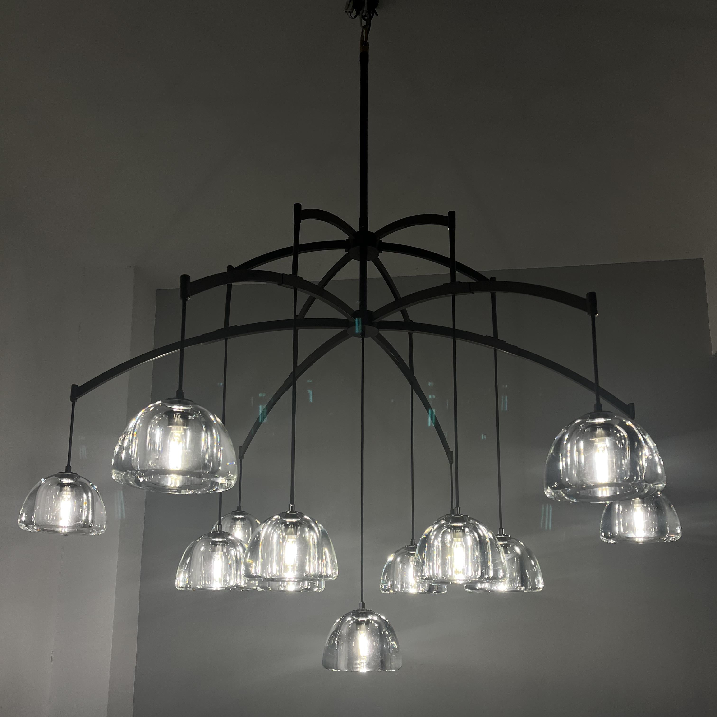 60 Inch Dome Crystal Pendant Chandelier - Hemisphere