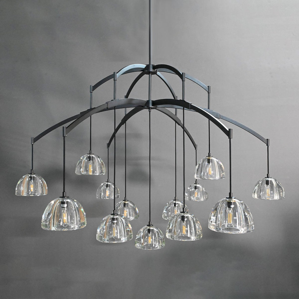 60 Inch Dome Crystal Pendant Chandelier - Hemisphere
