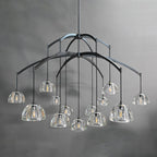 60 Inch Dome Crystal Pendant Chandelier - Hemisphere