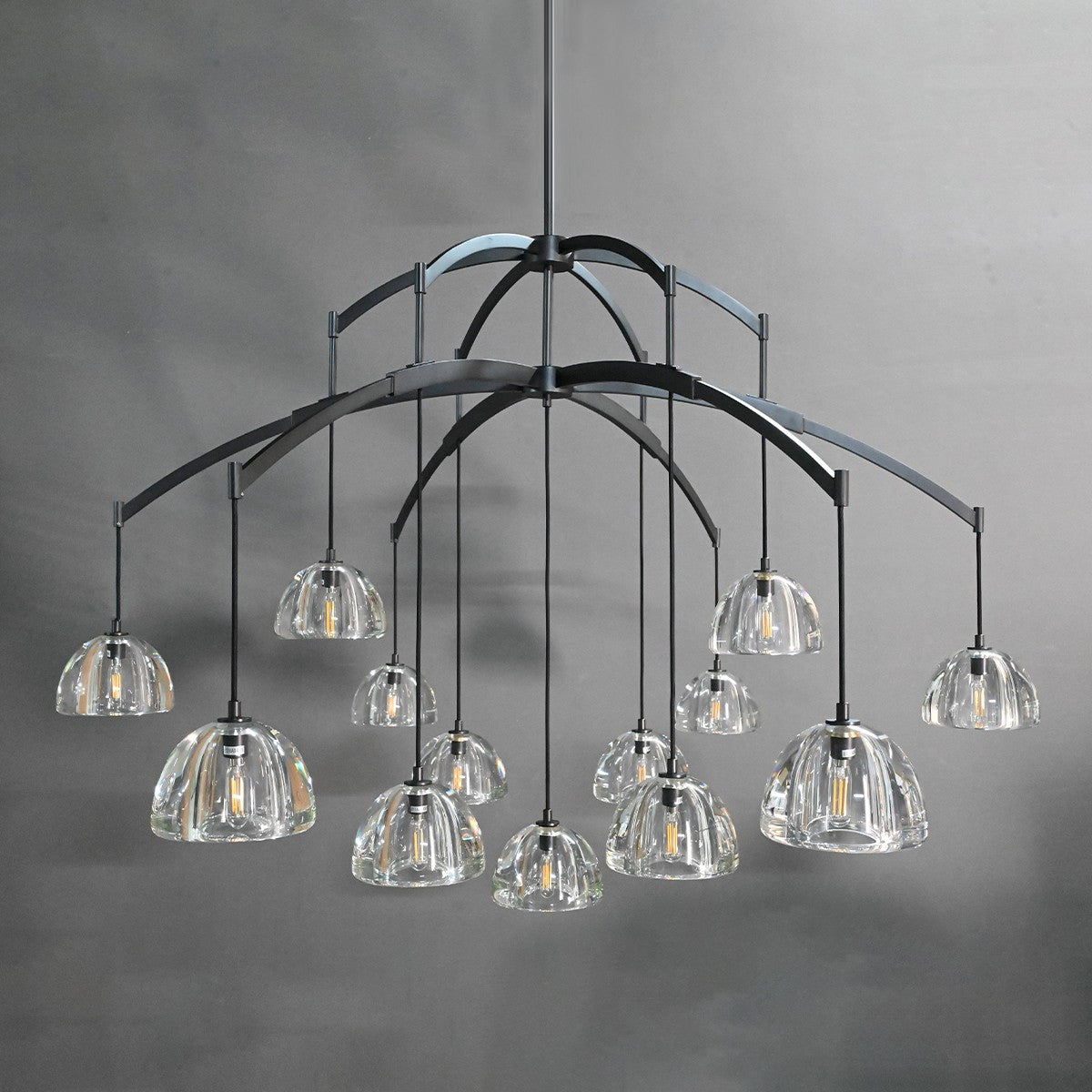 60 Inch Dome Crystal Pendant Chandelier - Hemisphere