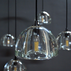 60 Inch Dome Crystal Pendant Chandelier - Hemisphere