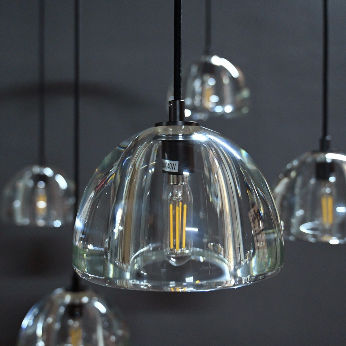 60 Inch Dome Crystal Pendant Chandelier - Hemisphere