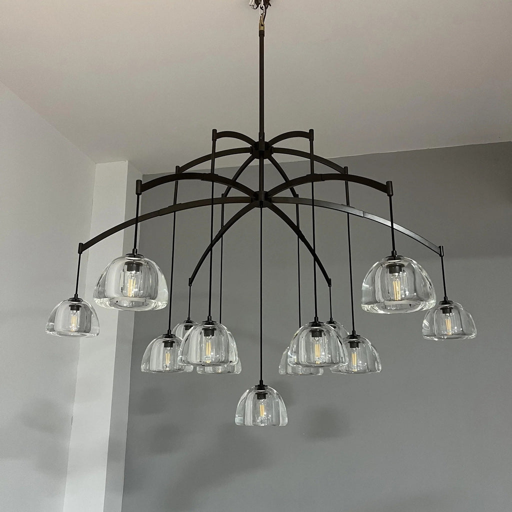 60 Inch Dome Crystal Pendant Chandelier - Hemisphere