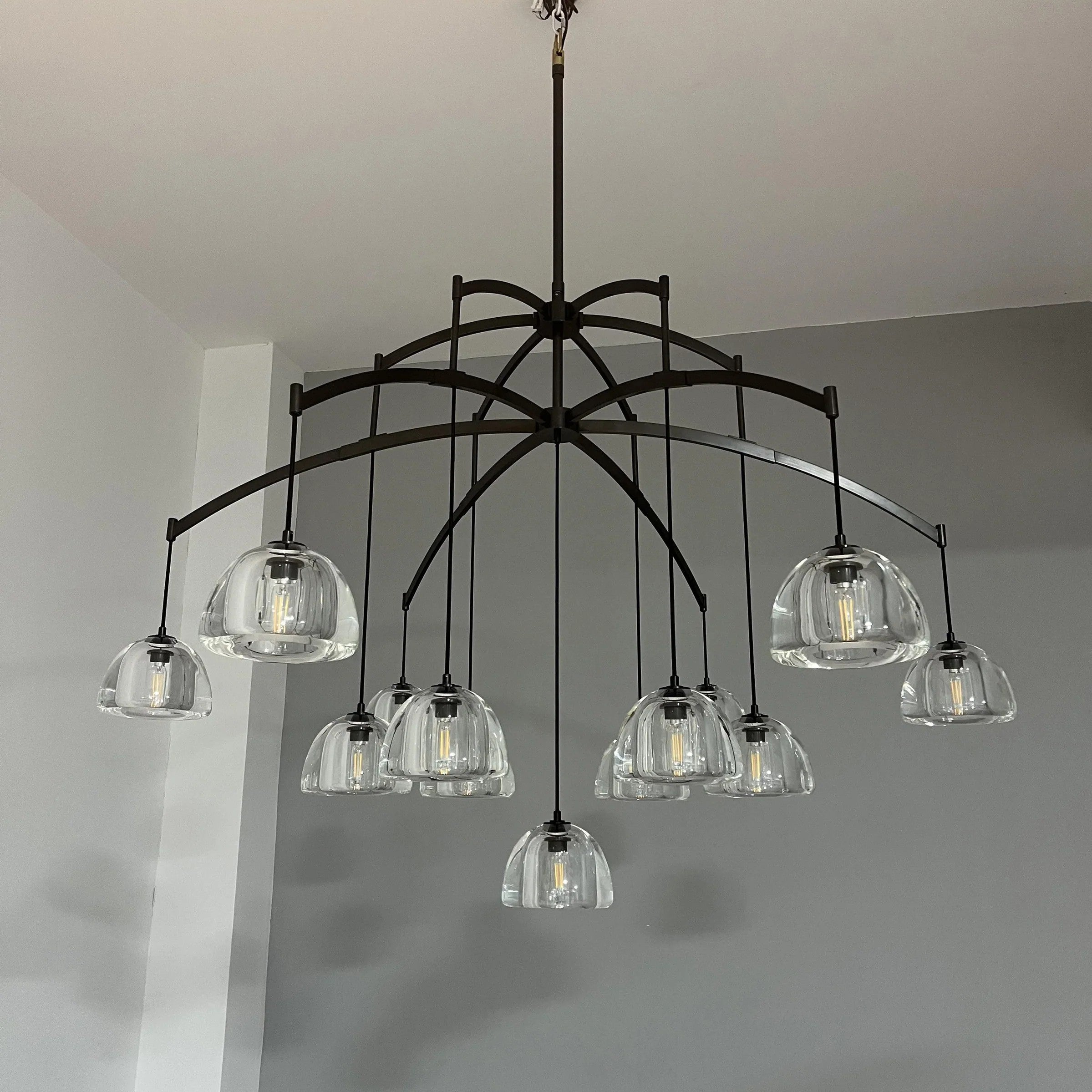 60 Inch Dome Crystal Pendant Chandelier - Hemisphere