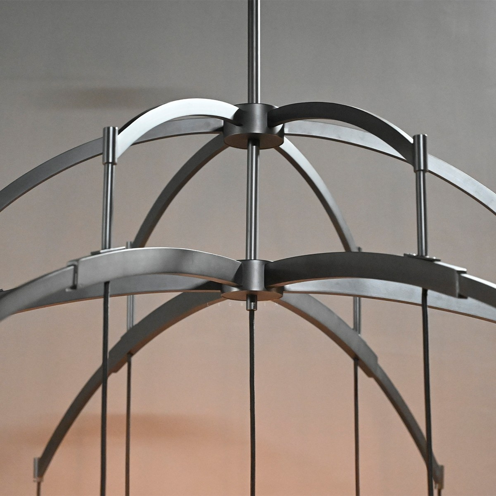 60 Inch Dome Crystal Pendant Chandelier - Hemisphere