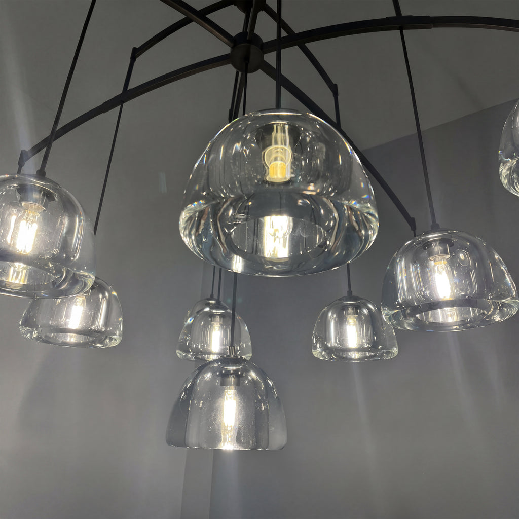 60 Inch Dome Crystal Pendant Chandelier - Hemisphere