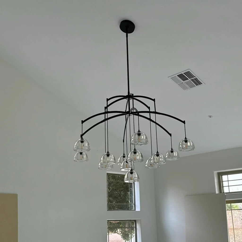 60 Inch Dome Crystal Pendant Chandelier - Hemisphere