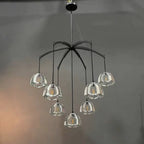 36 Inch Dome Crystal Pendant Chandelier - Hemisphere