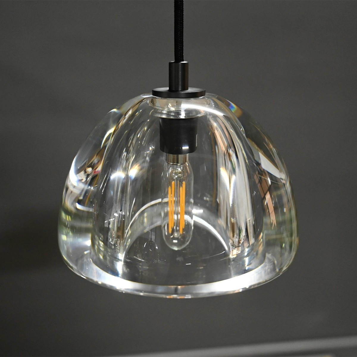 48 Inch Dome Crystal Pendant Chandelier - Hemisphere