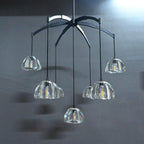 36 Inch Dome Crystal Pendant Chandelier - Hemisphere