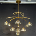 48 Inch Dome Crystal Pendant Chandelier - Hemisphere