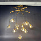48 Inch Dome Crystal Pendant Chandelier - Hemisphere