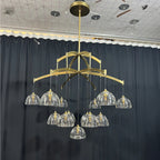 48 Inch Dome Crystal Pendant Chandelier - Hemisphere