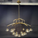 60 Inch Dome Crystal Pendant Chandelier - Hemisphere