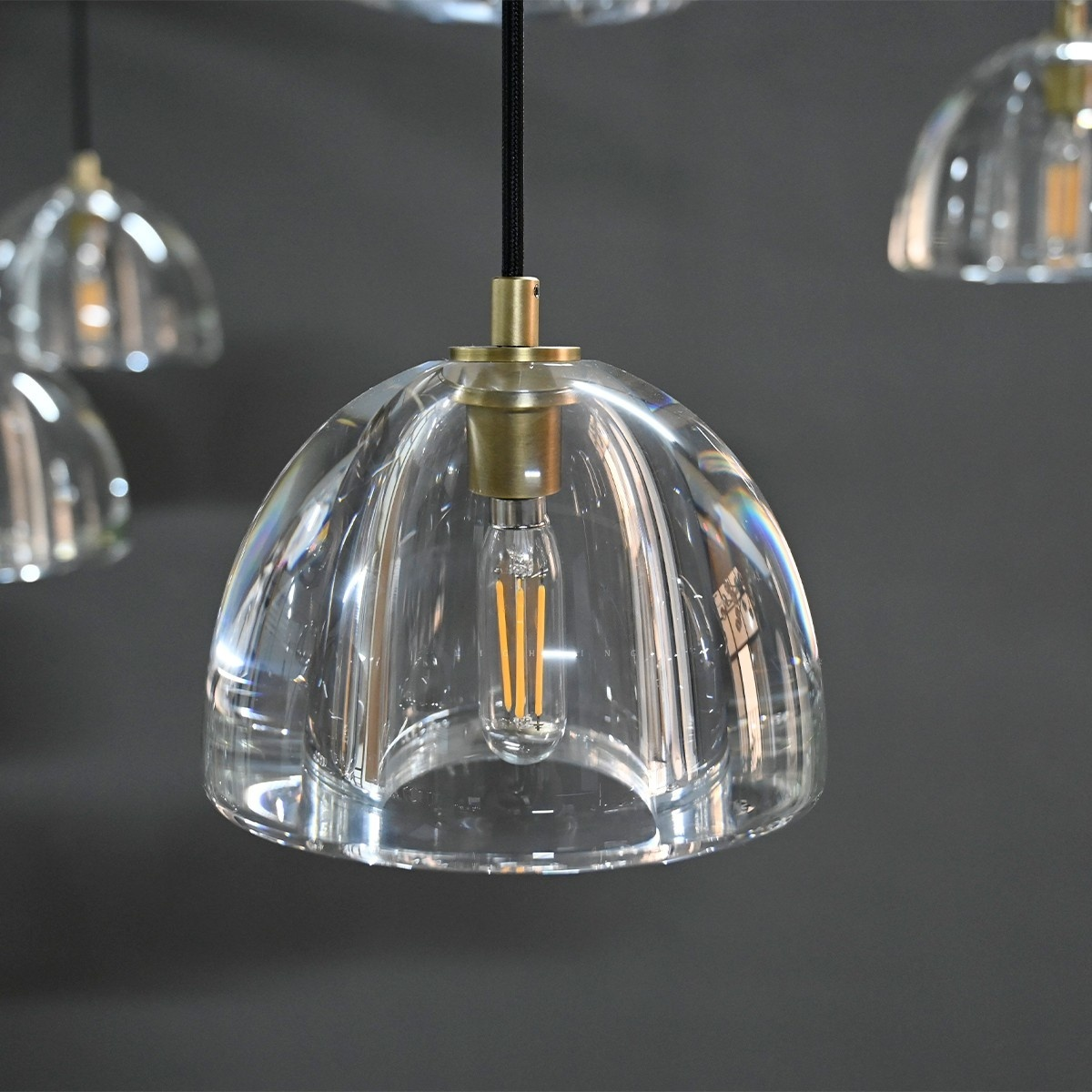 48 Inch Dome Crystal Pendant Chandelier - Hemisphere