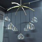 36 Inch Dome Crystal Pendant Chandelier - Hemisphere