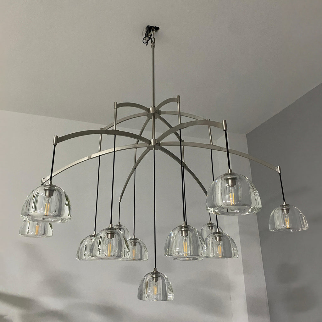 60 Inch Dome Crystal Pendant Chandelier - Hemisphere