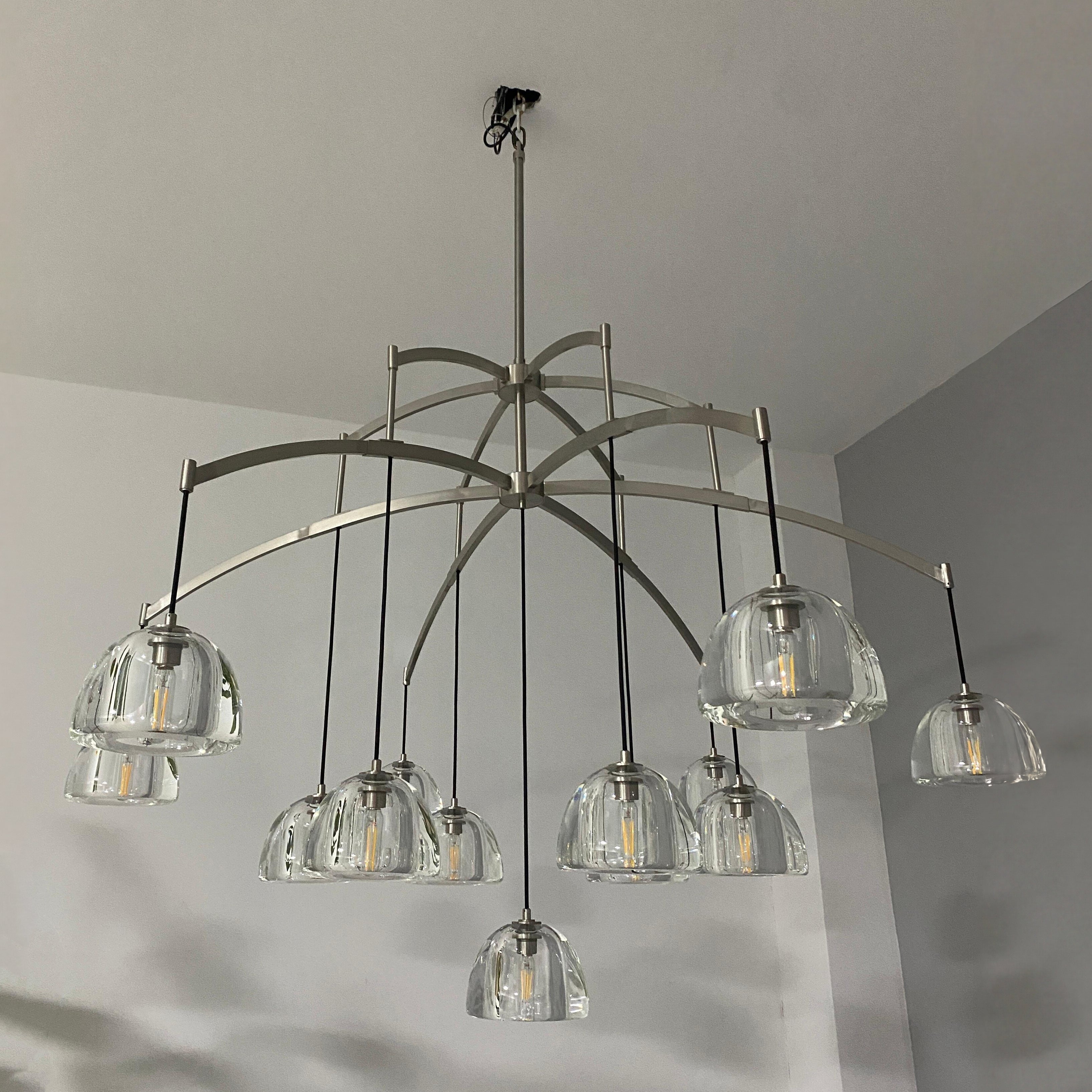 60 Inch Dome Crystal Pendant Chandelier - Hemisphere