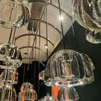 84 Inch Dome Crystal Linear Chandelier - Hemisphere