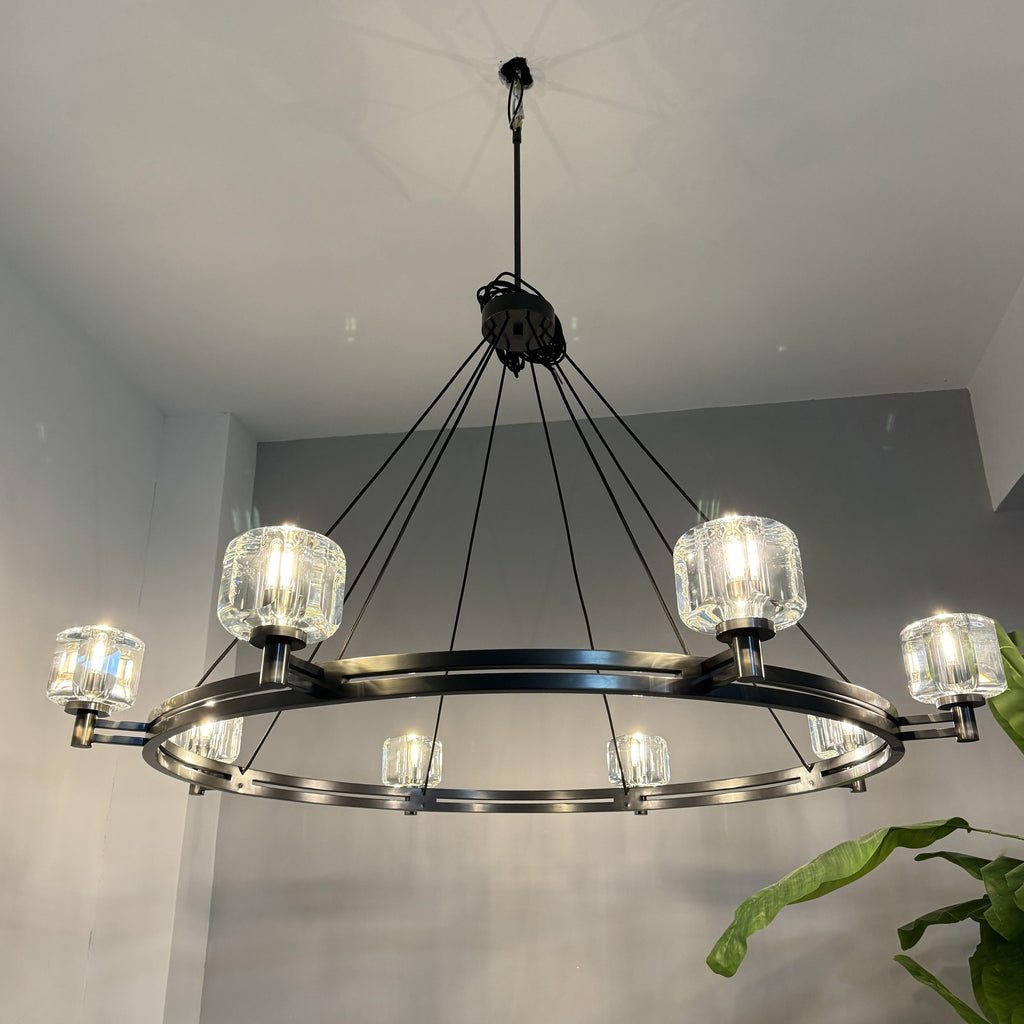 60 Inch Crystal Round Candle Chandelier - Demaret