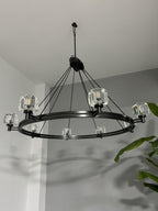 60 Inch Crystal Round Candle Chandelier - Demaret