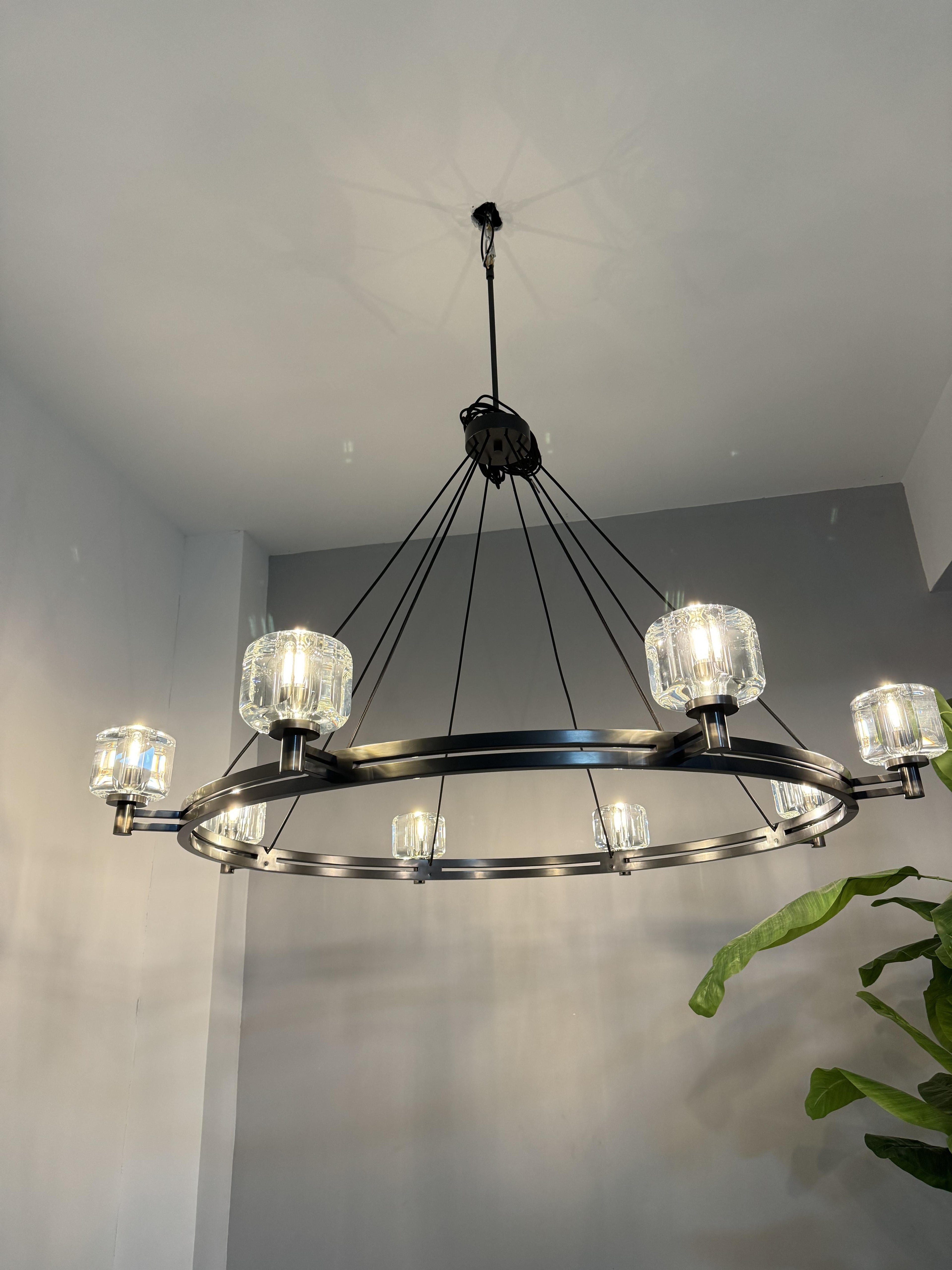 60 Inch Crystal Round Candle Chandelier - Demaret