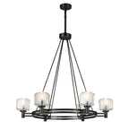 36 Inch Crystal Round Candle Chandelier - Demaret