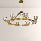 48 Inch Crystal Round Candle Chandelier - Demaret