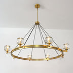 60 Inch Crystal Round Candle Chandelier - Demaret