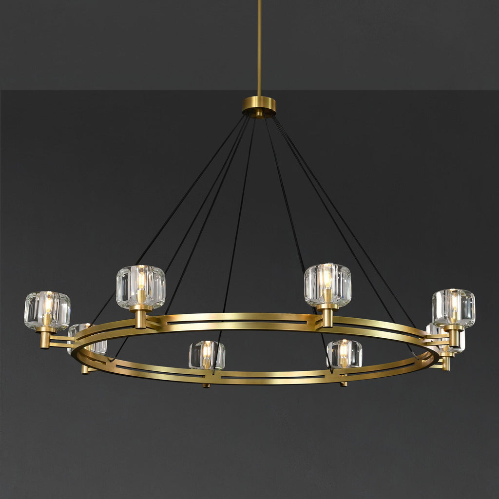 60 Inch Crystal Round Candle Chandelier - Demaret