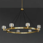 60 Inch Crystal Round Candle Chandelier - Demaret