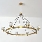 60 Inch Crystal Round Candle Chandelier - Demaret