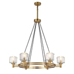 36 Inch Crystal Round Candle Chandelier - Demaret