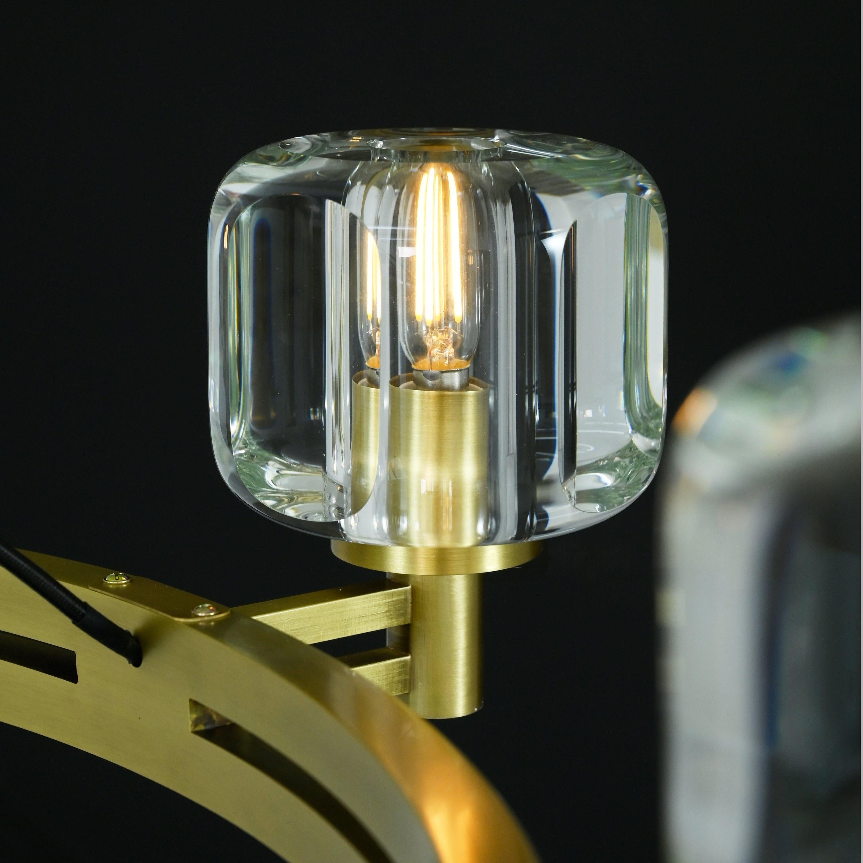 36 Inch Crystal Round Candle Chandelier - Demaret