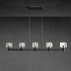 54 Inch Linear Candle Crystal Chandelier - Demaret