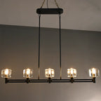 54 Inch Linear Candle Crystal Chandelier - Demaret