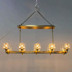 54 Inch Crystal Cube Double Linear Chandelier - Demaret