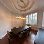 72 Inch Double Linear Candle Crystal Chandelier - Demaret