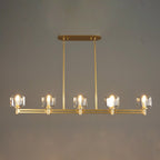 54 Inch Crystal Linear Candle Chandelier - Demaret
