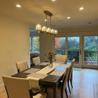 54 Inch Crystal Linear Candle Chandelier - Demaret